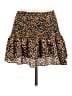 Glam Animal Print Gold Casual Skirt Size M - photo 1