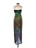 BCBGMAXAZRIA 100% Polyester Graphic Green Cocktail Dress Size 2 - photo 2