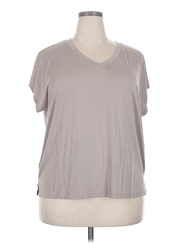 Pre-owned 24/7 Maurices Short Sleeve T-shirt In Gray