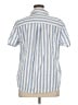 L.L.Bean Stripes Blue Short Sleeve Button-Down Shirt Size XL - photo 2