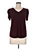 Green Envelope Burgundy Short Sleeve Top Size M - photo 1