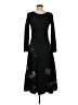 Chico's Design 100% Cotton Graphic Black Casual Dress Size Med (1) - photo 2