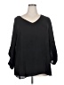 Ashley Stewart 100% Polyester Black 3/4 Sleeve Blouse Size 18 Plus - photo 1