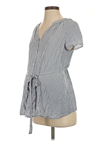 Isabel Maternity Short Sleeve Blouse (view 1)