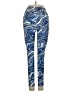 Aqua Print Blue Active Pants Size XS - photo 2