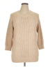L.L.Bean Tweed Chevron-herringbone Argyle Tan Pullover Sweater Size XL - photo 1
