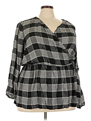 Lane Bryant Outlet 3/4 Sleeve Blouse (view 1)
