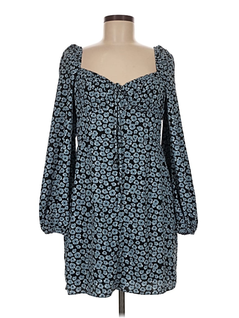 Pre-owned Glamorous 3/4 Sleeve Blouse In Blue