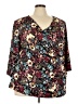 Chenault Burgundy 3/4 Sleeve Blouse Size 22 - photo 1