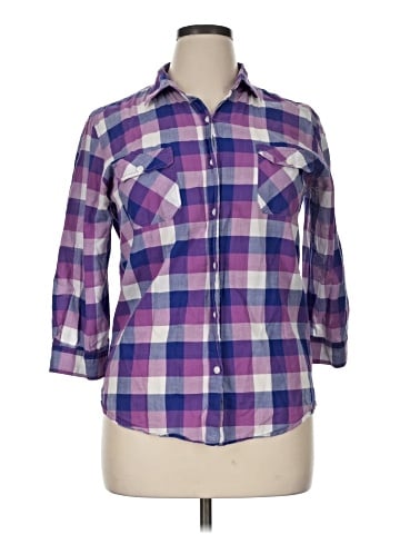 Nollie 3/4 Sleeve Button-Down Shirt (view 1)