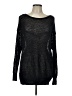 Jennifer Lopez Metallic Black Pullover Sweater Size L - photo 1