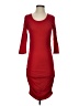 Express Solid Red Casual Dress Size XS - photo 1
