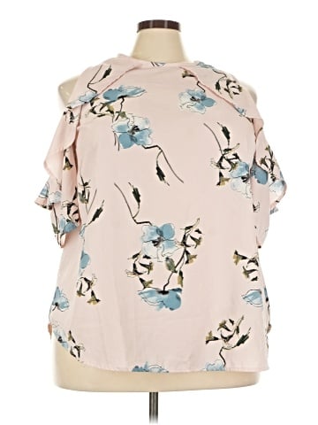 Janette Plus Short Sleeve Blouse (view 1)