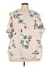 Janette Plus 100% Polyester Tan Short Sleeve Blouse Size 3X - photo 1
