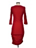 Express Solid Red Casual Dress Size XS - photo 2