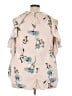 Janette Plus 100% Polyester Tan Short Sleeve Blouse Size 3X - photo 2