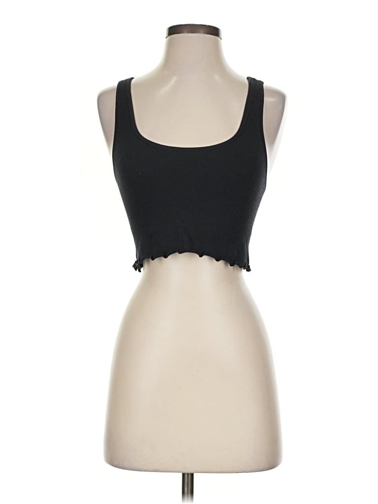 Pre-owned Fp Movement Sleeveless Top Black Sweetheart Neckline Tops