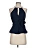 Parker Blue Sleeveless Silk Top Size XS - photo 1