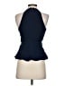 Parker Blue Sleeveless Silk Top Size XS - photo 2
