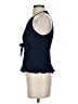 Parker Blue Sleeveless Silk Top Size XS - photo 5