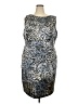 Connected Apparel Animal Print Gray Cocktail Dress Size 20 - photo 1