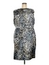 Connected Apparel Animal Print Gray Cocktail Dress Size 20 - photo 2