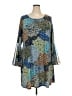 MSK Paisley Blue Casual Dress Size 3X - photo 1