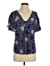 The Odells 100% Rayon Blue Short Sleeve Blouse Size XS - photo 1