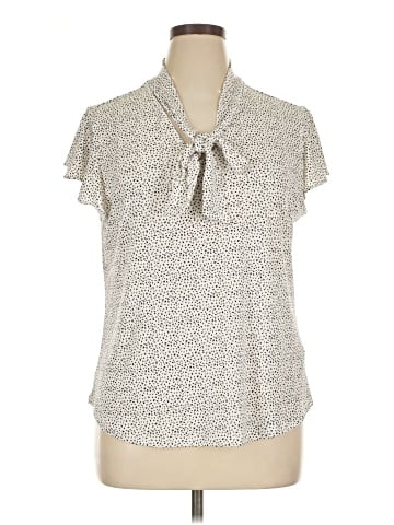 Adrianna Papell Short Sleeve Blouse (view 1)