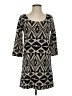 Sage Argyle Black Casual Dress Size S - photo 1