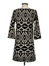 Sage Argyle Black Casual Dress Size S - photo 2