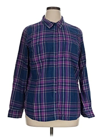 St. John's Bay Long Sleeve Button-Down Shirt (view 1)