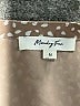 Monday Fun 100% Polyester Brown Tan Short Sleeve Blouse Size M - photo 4