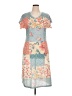 Assorted Brands 100% Polyester Print Teal Casual Dress Size XL - photo 1