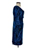 Connected Apparel Paisley Blue Cocktail Dress Size 4 (petite) - photo 4