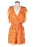 Slate & Willow 100% Polyester Hearts Orange Romper Size M - photo 1