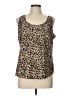 Faded Glory 100% Polyester Tan Tank Top Size L - photo 1