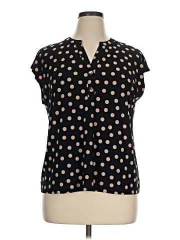 AK Anne Klein Short Sleeve Blouse (view 1)