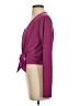Privy Purple Long Sleeve Blouse Size S (estimated) - photo 5