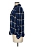Buttons Plaid Blue Long Sleeve Button-Down Shirt Size M - photo 5