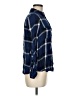 Buttons Plaid Blue Long Sleeve Button-Down Shirt Size M - photo 4