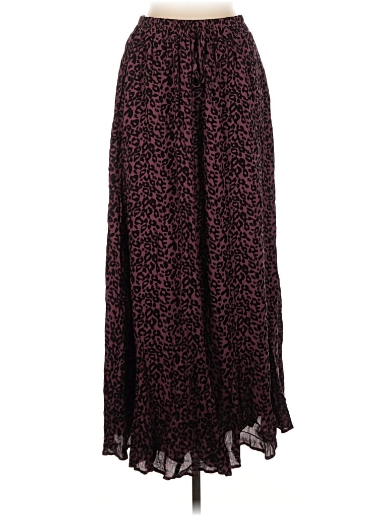 143 Story Casual Skirt In Burgundy