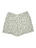 Coral Bay 100% Cotton Animal Print Ivory Silver Shorts Size 1X - photo 1
