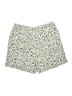 Coral Bay 100% Cotton Animal Print Ivory Silver Shorts Size 1X - photo 2