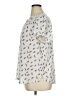 Monday Fun 100% Polyester Print Ivory Short Sleeve Blouse Size 1X - photo 5