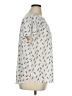 Monday Fun 100% Polyester Print Ivory Short Sleeve Blouse Size 1X - photo 4
