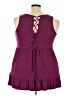Torrid Burgundy Sleeveless Blouse Size 3X Plus (3) - photo 2