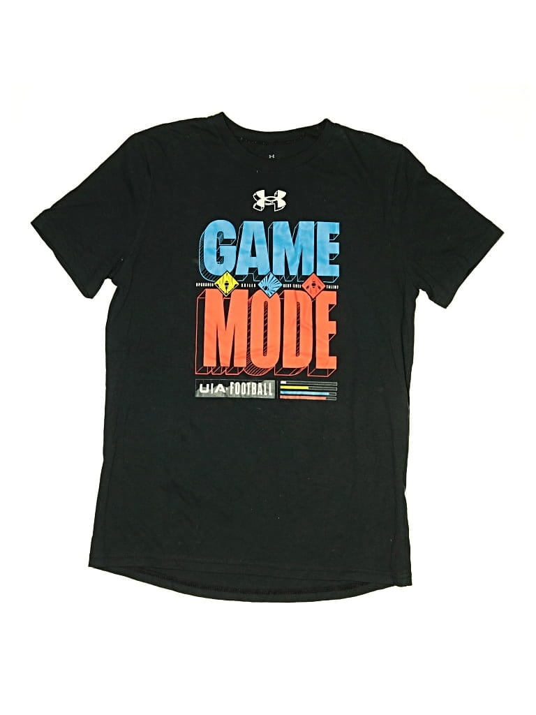 Pre-owned Under Armour Kids' Short Sleeve T-shirt In Black