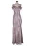 Morgan & Co. Metallic Silver Cocktail Dress Size 5 - photo 1