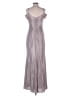 Morgan & Co. Metallic Silver Cocktail Dress Size 5 - photo 2